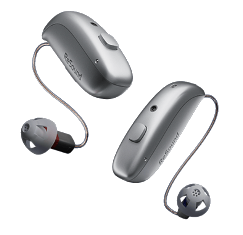 ReSound Savi receiver-in-canal hearing aids with domes
