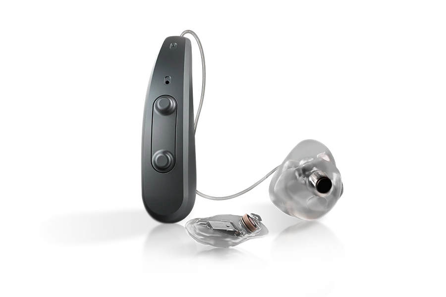 Earlens Processor and ear tip shown in an official manufacturer image
