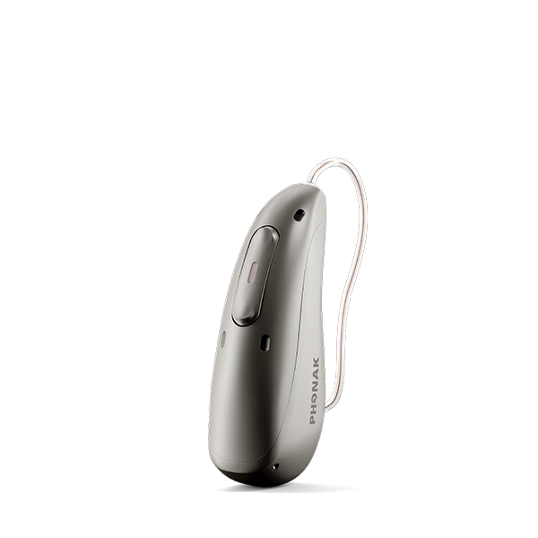 Phonak Audéo Sphere Infinio (graphite) shown in an official manufacturer image