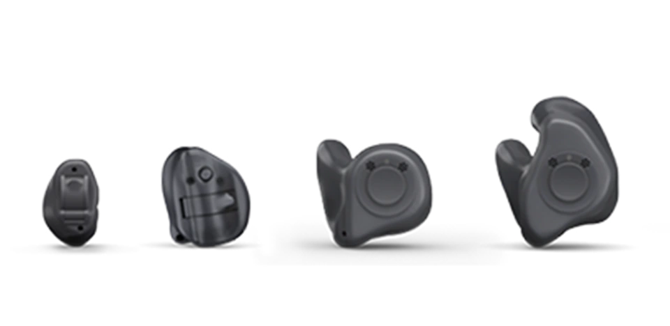 ReSound Sensia custom styles shown in an official manufacturer image