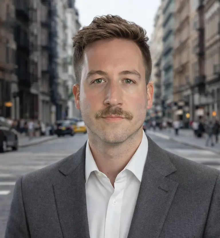 Dr. Eric Nelson, Au.D., on a Manhattan street