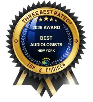 ThreeBestRated award for Best Audiologist in NYC – Pinnacle Audiology